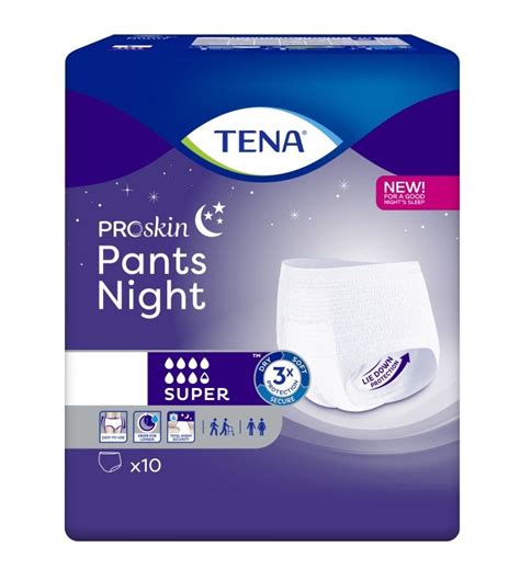 Tena Proskin Pants Night Super Slip Absorbant Senup Taille Medium