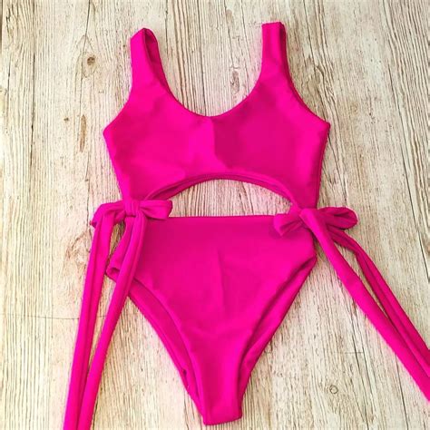 Bikini 2018 Trajes De Bano Women Bikinis Women Solid Color Sexy Strap