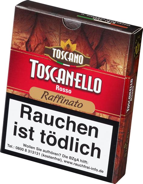 Toscano Toscanello Rosso Raffinato Cigarworld De Zigarillos Sonstige