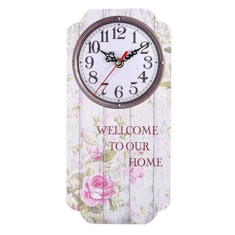 Vintage Rectangular White Clock - Wall Clock Manufacturers