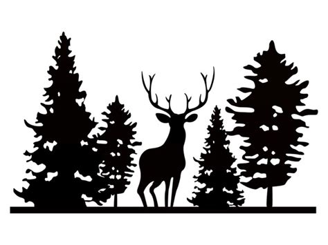 Deer Tree Silhouette Royalty-Free Images, Stock Photos & Pictures ...