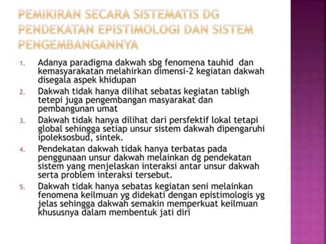 Proses Sistematika Keilmuan Dakwah Ppt