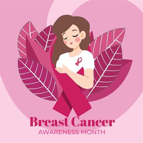 Premium Vector Vector Breast Cancer Awareness Month Social Media Post