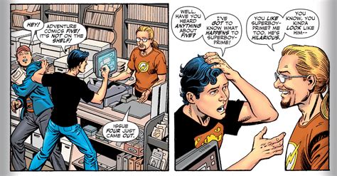 [Comic Excerpt] Superboy Prime running into a Superboy Prime Average ...