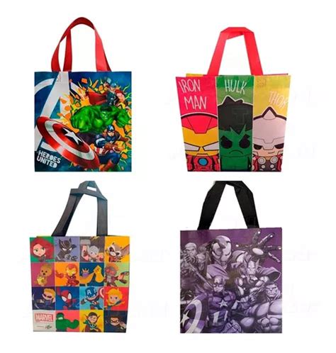 25 Bolsas dulceros bolos fiestas Avengers Envío gratis