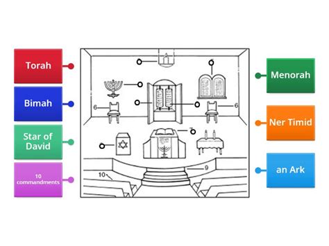 Synagogue Labelled Diagram