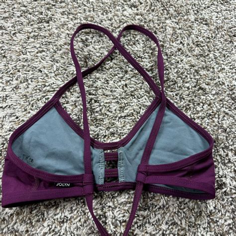 Jolyn Tomcat Bikini Top In Cabernet Size M Like Depop