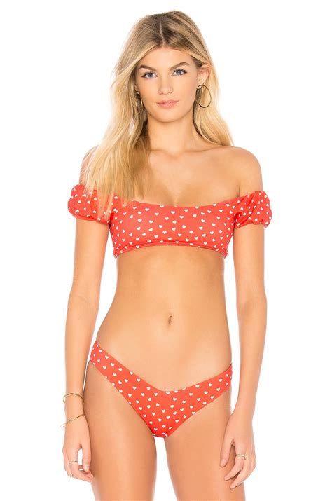 Beach Riot X Revolve Emily Bikini Top In Red Revolve