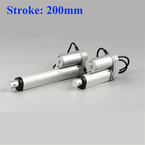 Electric Linear Actuator 200mm Stroke Linear Motor Controller Dc 12v 24v 200 350 400 600 700