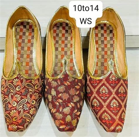 PVC Printed Mens Brocade Lofar Jutti Nagra Shoes At Rs 185 Pair In Jaipur