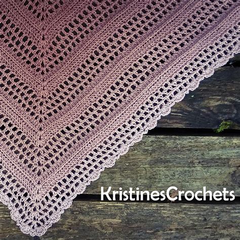 Ravelry Cocoa Latte Triangle Shawl Pattern By Kristines Crochets