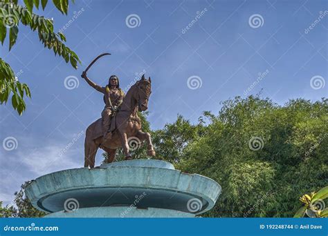 rani chennamma fort ruins kittur karnataka state india stock