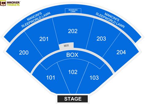 Oak Mountain Amphitheatre Seating Chart | Elcho Table