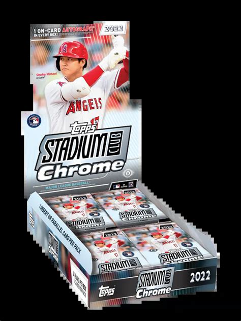 2022 Topps Stadium Club Chrome Baseball Hobby Box LA Sports Cards