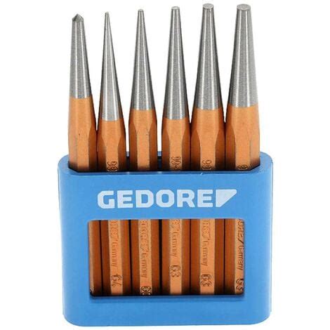 Gedore Jeu De Chasse Clous 113 GEDORE 6 Pcs Dans Un Support En PVC