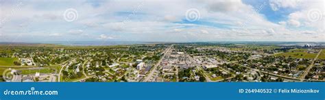 Aerial Panorama Clewiston Florida Stock Photo - Image of florida, angle: 264940532