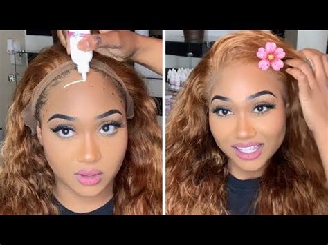 No Baby Hair Lace Wig Install Tinashe Hair Youtube