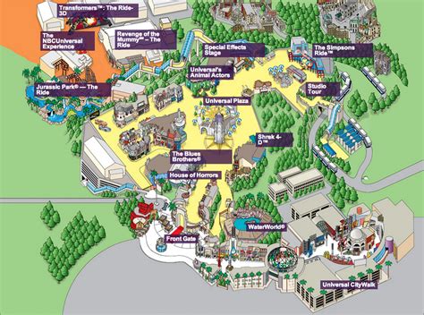 Map Universal Studios Hollywood Your Guide To An Unforgettable