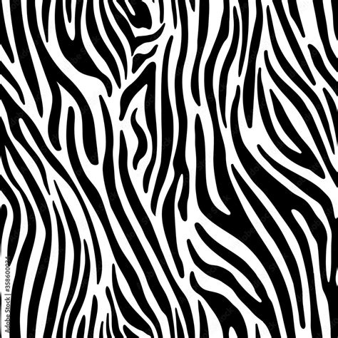 Black and white zebra animal print pattern. Zebra background.Vector illustration. Stock Vector ...