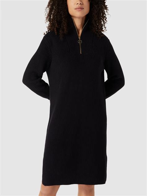 Kaffe Knielange Gebreide Jurk Model KALioa Knit Dress In Zwart