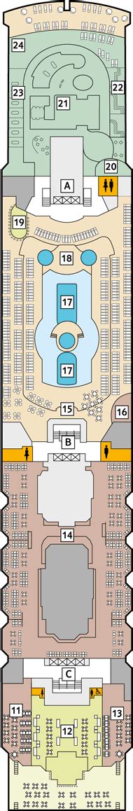 Mein Schiff 2 Deck plan & cabin plan