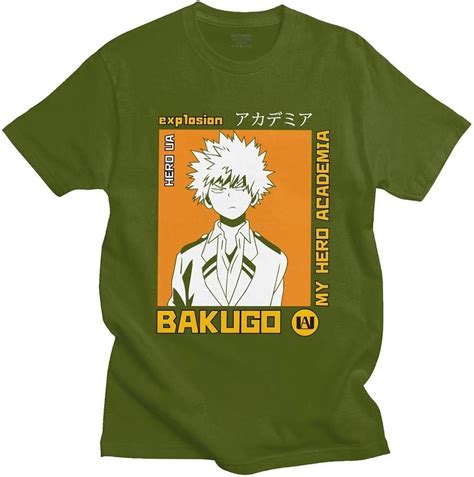 My Hero Academia T Shirt Classic Boku Men Short Sleeve Anime Manga