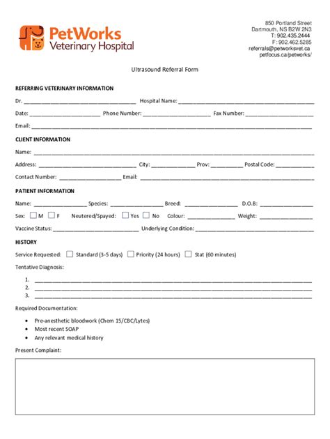 Fillable Online Ultrasound Referral Form Fax Email Print Pdffiller