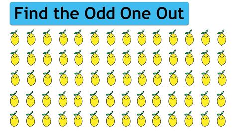 Find The Odd One Out Challenge How Good Are Your Eyes 14 Odd One Out Youtube