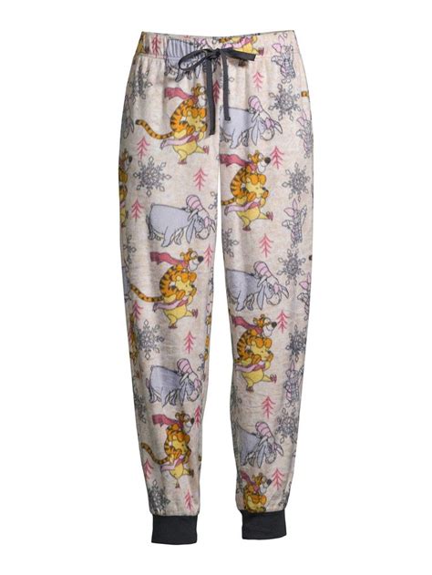 Disney Winnie The Pooh Womens And Womens Plus Cuffed Pajama Pants