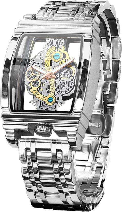 Amazon Forsining Men S Luxury Hollow Skeleton Watch Retro Gorgeous