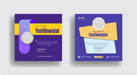 Customer Feedback Testimonial Story Template Client Review Social