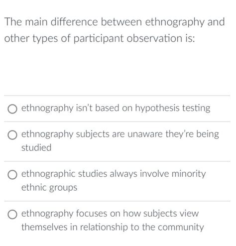 The Main Difference Between Ethnography And Other