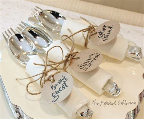 Plastic Utensil Kit Elegant Silverware Place Setting Wedding Etsy