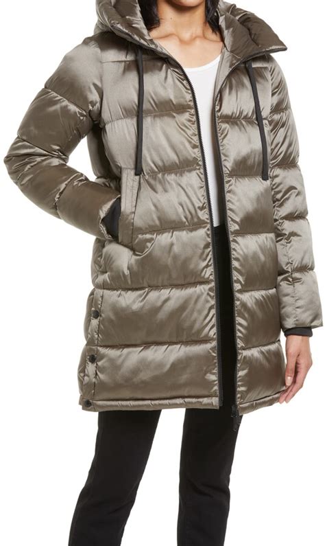 Sam Edelman Water Repellent Hooded Puffer Jacket Shopstyle Coats