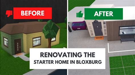 Renovating The Starter Bloxburg Home YouTube