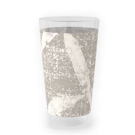 Grass Cloth With Leaves Gray And Cream Outdoor Pint Glass Shutterfly