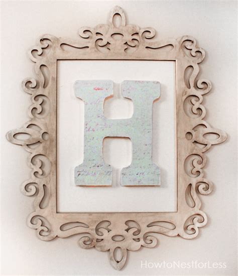 Monogram Wall Art - How to Nest for Less™