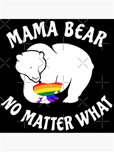 Pegatina LGBT Mama Bear Orgullo Gay Igualdad De Derechos Arco Iris De Frigamribe Redbubble