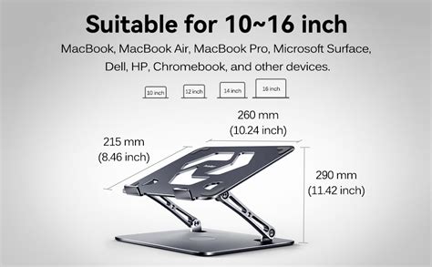 Amazon Ivoler Adjustable Laptop Stand With Rotating Base