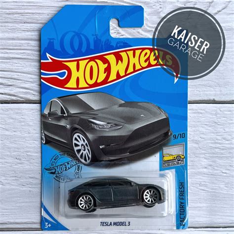 Hot Wheels Tesla Model 3 Grey Blister Crack Shopee Malaysia