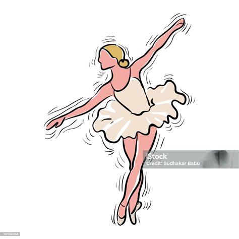 Ballet Girl Clip Art Stock Illustration - Download Image Now - Activity ...