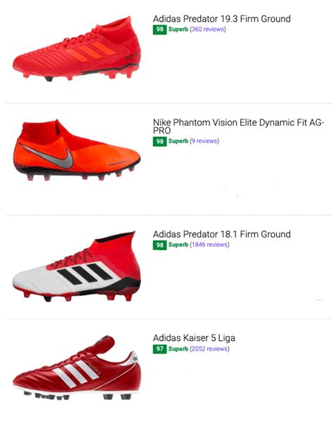 30 Best Red Soccer Cleats Buyers Guide Runrepeat