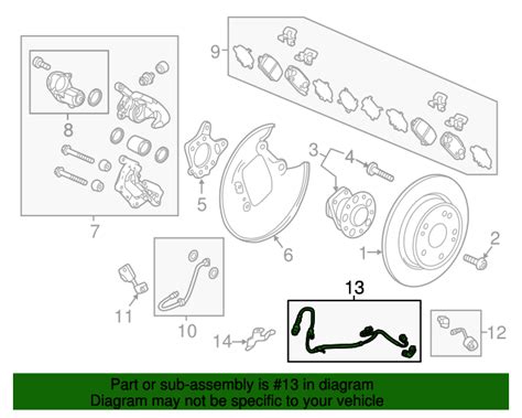 47560 T7w 003 Harness Assembly L Epb 2wd 2016 2020 Honda Hr V