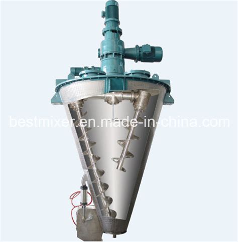 Industrial Vertical Mixer With Conical Screw Agitator China Screw