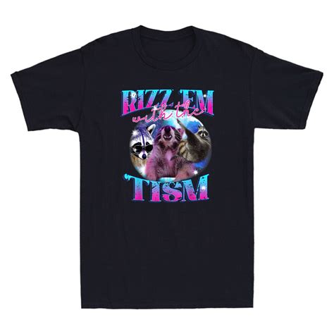 Autism Funny Rizz Em With The Tism Meme Autistic Opossum Vintage Mens