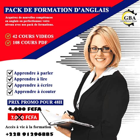 Pack De Formation Danglais Apprendre De A Z Langlais Togo Achat