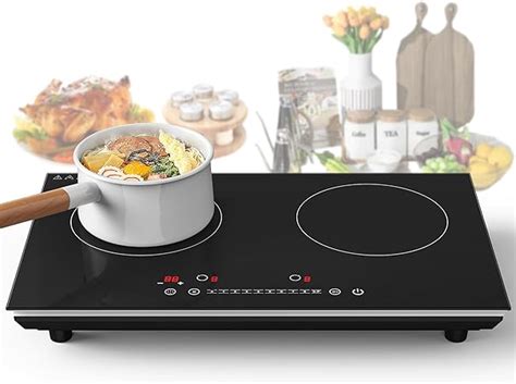 Amazon VBGK Double Induction Cooktop 4000W 2 Burner Induction Cooktop 110V Hot Plate