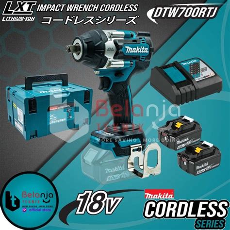 Makita Impact Wrench Cordless Dtw Rtj Pembuka Baut V Dtw