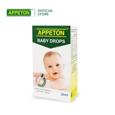 Shop Malaysia Appeton Multivitamin Plus Infant Drop 30mlaxb Lazada Ph