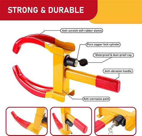 Cartman Heavy Duty Trailer Lock Wheel Clamp EBay